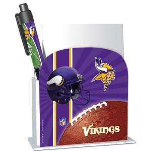  Minnesota Vikings Stationery Desk Caddy with Matching 