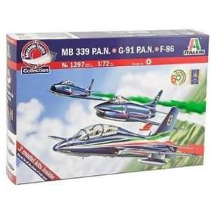  Italeri 1/72 Frecce Tricolore F 86 Sabre, G 91 & MB 339 P 