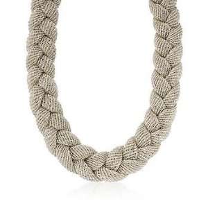  Italian Braided Mesh Necklace In Sterling Silver Jewelry