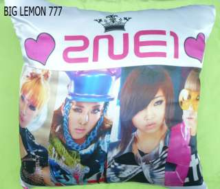 2NE1 Photo Cushion Pillow Cover Pillowcase Satin Q1  