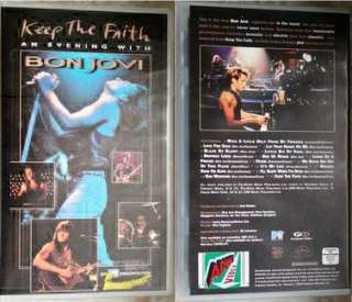 VHS VIDEOKASSETTE BON JOVI KEEP THE FAITH ADWI 85MIN in Rheinland 