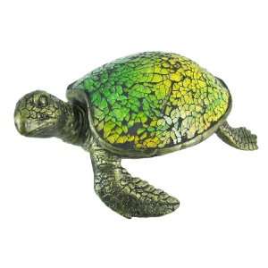  Cute Mosaic Green Glass Sea Turtle Accent Lamp