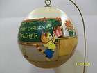 Hallmark Keepsake Ornament 1980 Merry Christmas Teacher