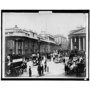  Bank of England (left),Royal Exchange (right),London 
