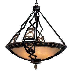   45 French Black Pendant with Double French Scavo Glass Shade N6114 20