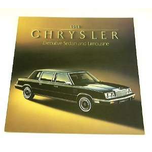   84 Chrysler EXECUTIVE SEDAN and LIMOUSINE BROCHURE 