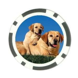  Dogs golden labrador Poker Chip Card Guard Great Gift Idea 