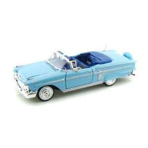  1958 Chevy Impala Convertible 1/24 Blue Toys & Games