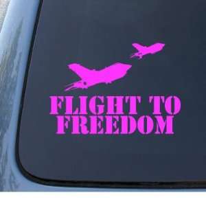   TO FREEDOM   Military Vinyl Decal Sticker #1324  Vinyl Color Pink