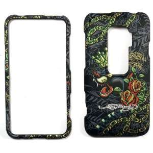  Ed Hardy Panther HTC Evo 3D Faceplate Case Cover Snap On 