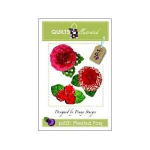  Quilts Illustrated Pleated Posy Ptrn Arts, Crafts 