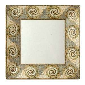 Mosaic 14 Square Melamine Plate  Industrial 