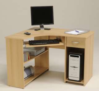 Praktischer Schreibtisch mit viel Stauraum und moderner Optik 