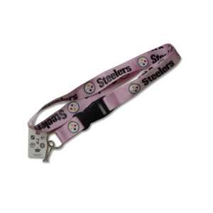  Steelers Pink Clip Lanyard Keychain Id Ticket Everything 