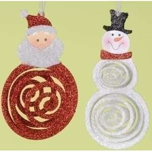  Club Pack of 12 Home for the Holidays Snowman & Santa 