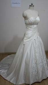   stock white/ivory wedding dress Bride Gown Size6/8/10/12/14/16  