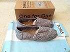 TOMS Classic womens Silver Crochet size 6 us