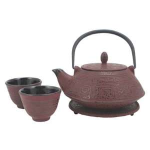  Red Shogun Tetsubin Tea Set