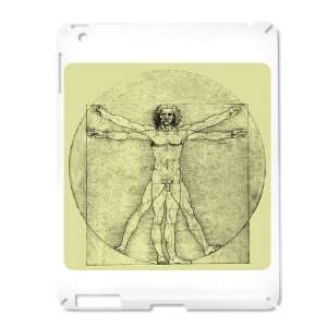  iPad 2 Case White of Vitruvian Man by Da Vinci Everything 