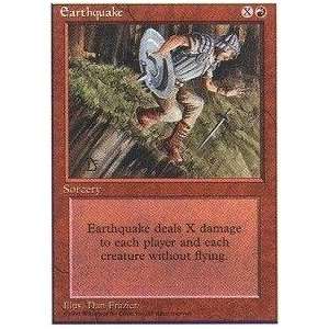  Magic the Gathering   Earthquake   Fourth Edition Toys & Games