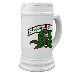  Stein (Glass Drink Mug Cup) Marijuana Best Buds 