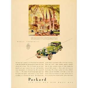  1931 Ad Packard Straight 8 Engine Ride Control Paris 
