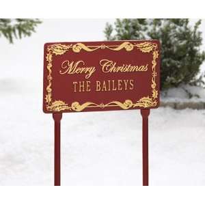  Personalized Holly Rectangle Plaque