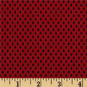  44 Wide Hoodies Collection Seed Dot Red Fabric By The 