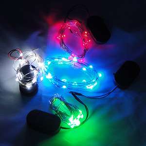 LED Wire Fairy Floral Decoartion Lights Small Batteries Free 