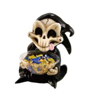 Grim Reaper Candy Bowl Halloween Holder Prop New  