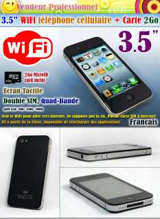 Wi Fi 2G0 Téléphone mobiles Ecran Tactile 4G+++  