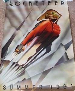 ROCKETEER 1991 One Sheet Movie Poster Advanced Style  