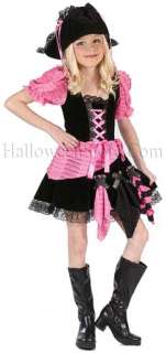 The Pink Punk Pirate costume includes a pink and black dress with 