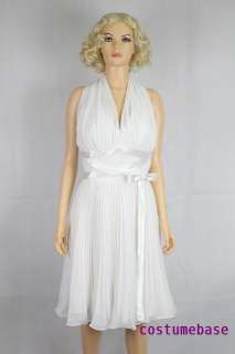 Sexy Marilyn Monroes Subway Iconic White Seven Year Itch Dress 