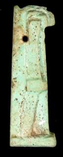 FANTASTIC ANCIENT EGYPTIAN FAIENCE RA DIETY AMULET  