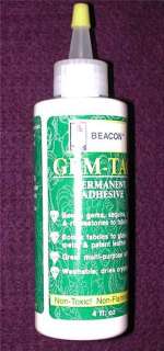 Gem Tac Glue Permanent Adhesive 4 oz Reborn Supply 348  