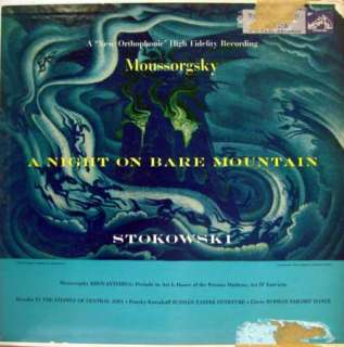 STOKOWSKI moussorgsky night on bare mountain LP LM 1816  