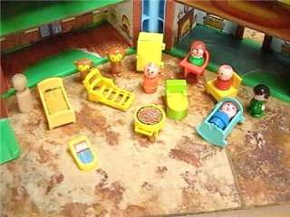   Playhouse w/ Many Extras 4 Little People Furniture Toy Lot  