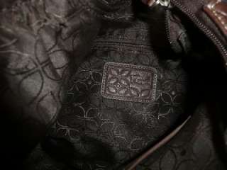 Vintage FOSSIL BROWN Leather Rugged Hobo Tote Shoulder Purse Bag Boho 