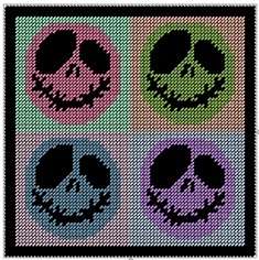 Emo Wallhanging Plastic Canvas E Pattern  