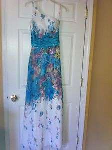 Long Multi color Prom Dress  