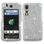   DIAMOND BLING FACEPLATE CASE COVER FOR SAMSUNG BEHOLD T919 SILVER 1