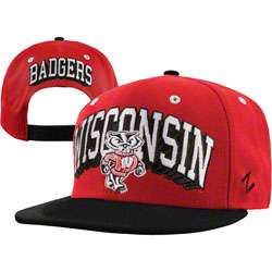 Wisconsin Badgers Blockbuster Adjustable Snapback Hat 