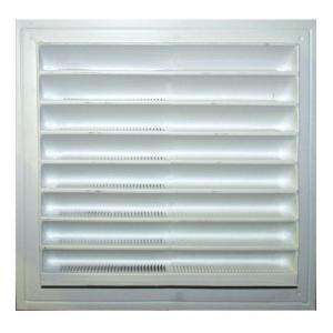 Master Flow 12 In. X 12 In. Thermoformed Plastic Wall Vent in White 
