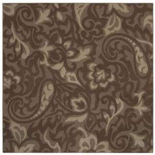   , Taupe and Coconut 8 Ft. X 8 Ft. Area Rug 289263 