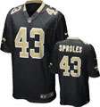 Darren Sproles Jersey Home Black Game Replica #43 Nike New Orleans 