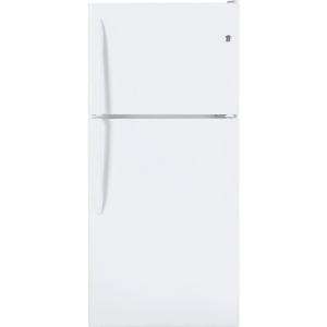 GE 20.0 cu. ft. 30 in. Wide Top Freezer Refrigerator in White 