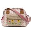 Pink Lining Wickeltasche BLOOMING GORGEOUS Love Birds Oatmeal Sand 