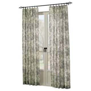 Curtainworks Country Toile BlackPinch Pleat Curtain DISCONTINUED