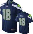 Sidney Rice Kids 4 7 Jersey Home Blue Game Replica #18 Nike Seattle 